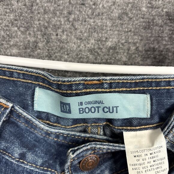 GAP Orignal Bootcut Jeans Womens Size 8 Short Blue - Picture 3 of 11